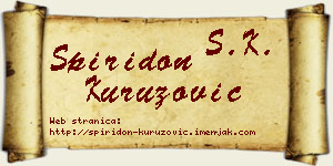 Spiridon Kuruzović vizit kartica